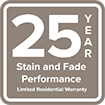 fiberon 25 year stain fade performance warranty