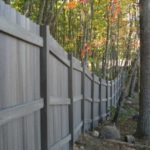 fiberon fence weatheredpine